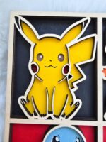 SVG de Pokémon en capas 3D para corte láser - Pikachu, Charmander, Squirtle y Bulbasaur DIY - Imagen 9