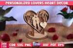 Decoración de Corazón Personalizada para Parejas - Boda y San Valentín, Corte Láser Multicapa - Imagen 5
