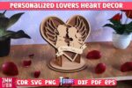 Decoración de Corazón Personalizada para Parejas - Boda y San Valentín, Corte Láser Multicapa - Imagen 7