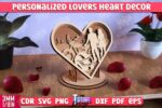 Decoración de Corazón Personalizada para Parejas - Boda y San Valentín, Corte Láser Multicapa - Imagen 2