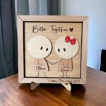 Letrero SVG cortado con láser para San Valentín, regalo romántico en 3D para parejas y aniversarios - Imagen 4