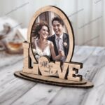 Marcos de fotos de corazón para San Valentín - Plantillas SVG y DXF para corte láser Glowforge - Imagen 6