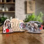 Marcos de fotos de corazón para San Valentín - Plantillas SVG y DXF para corte láser Glowforge - Imagen 3