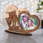 Marcos de fotos de corazón para San Valentín - Plantillas SVG y DXF para corte láser Glowforge - Imagen 4
