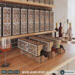 Caja de madera para vino personalizada con corte láser - Regalo elegante y soporte para botellas