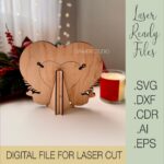 Marco de Fotos de Corazón SVG para Glowforge - Regalo Ideal de San Valentín - Imagen 3