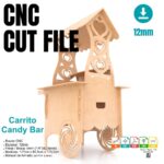 Carrito Candy Bar CNC - Archivo SVG y DXF para Pasteles, Baby Showers y Eventos DIY - Imagen 5