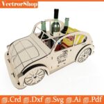 Porta snacks y cervezas listo para corte láser, decoración día del padre, regalo original día del padre, archivos Dxf, Svg, Ai, Pdf y Dwg.