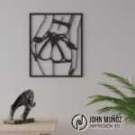 Pasión desatada-Cuadro decorativo-plantilla para corte laser