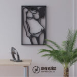 Pasion-cuadro decorativo-picaro-arte para CNC laser - Imagen 2