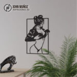 Sensual y salvaje -Cuadro decorativo-plantilla para corte laser