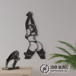 Bold Submission – Decorative Artwork – Erotic Wall Art – CNC Laser Template – SVG – PDF - Imagen 3