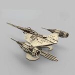 Nave Espacial N1 para Corte Láser - Modelo CNC Estilo The Mandalorian