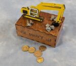 Hucha Excavadora - Diseño Creativo para Corte Láser CNC, Ideal para Regalos Originales