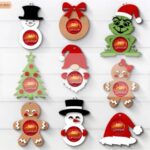 Diseño de Chocolate de Navidad para Corte Láser CNC - Plantilla Personalizable