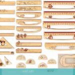 Plantilla de Reglas Métricas para Niños - Archivo de Corte Láser CNC para Educación Divertida