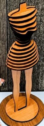 Maniquí de Moda para Corte Láser CNC – Diseño Personalizado y Preciso