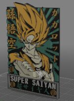Corte Láser Super Saiyan: Diseños Personalizados para Decoración y Regalos únicos