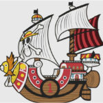 Diseño Multicapa del Thousand Sunny para Corte Láser CNC - Nautical Art para Fans de One Piece