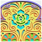 Calavera Grateful Dead en Corte Láser - Decoración Personalizada y Creativa para Eventos - Imagen 2