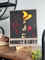 Corte láser personalizado de Monkey D. Luffy para decoración y regalos únicos