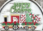 Señal de Tren de Navidad para Corte Láser – Diseño Decorativo Único y Personalizable
