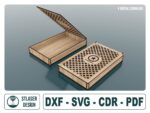 Archivos SVG de caja de regalo de joyería para corte láser en madera - Diseño decorativo vectorial