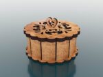 Archivos SVG para Caja de Regalo Redonda Decorativa - Corte Láser de Madera Vectorial - Imagen 2