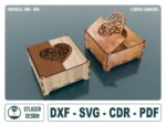 Caja Decorativa de Madera Cortada con Láser – Archivos SVG para Cortes Precisos y Creativos