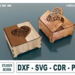 Caja Decorativa de Madera Cortada con Láser – Archivos SVG para Cortes Precisos y Creativos