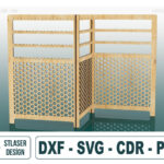 Archivos SVG para soporte de pendientes cortados con láser | Plantillas vectoriales para madera