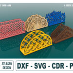 Porta Servilletas Cortados con Láser - 5 Archivos SVG Vectoriales para Madera - Diseño Creativo