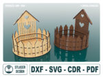 Archivos SVG para Cajas Decorativas Cortadas con Láser - Diseños Vectoriales para Madera
