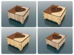 Cajas decorativas de madera cortadas con láser - 10 diseños únicos + archivos SVG para corte - Imagen 2