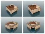 Cajas decorativas de madera cortadas con láser - 10 diseños únicos + archivos SVG para corte - Imagen 4