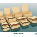 Caja de madera cortada a láser para joyería - Archivos digitales para regalos personalizados