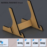 Caballete de Exhibición de Arte en Madera, Soporte Compatible con xTool, Lightburn y Glowforge