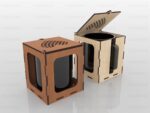 Archivos SVG de cajas para tazas de madera - Corte láser - Diseños vectoriales premium - Imagen 3