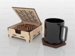 Posavasos únicos cortados con láser - Archivos SVG para corte de madera y decoración personalizada - Imagen 3