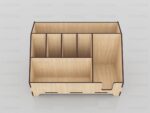 Archivos SVG de organizador de escritorio para corte láser en madera | Diseño vectorial premium - Imagen 5