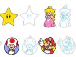 Set de 61 Llaveros de Mario Bros para Corte Láser - Archivos CNC Descargables