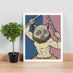 Corte Láser Hashibira Inosuke - Demon Slayer - Diseño Original para Fans del Anime