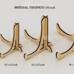 Soporte de Corte Láser para Marco de Fotos de 18 Pulgadas - Diseño Personalizable y Único