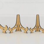 Soporte de Placa de 18 Pulgadas - Archivos Digitales para Corte Láser CNC Crafts