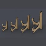 Soportes para Cuadros y Placas - Plantillas para Corte Láser en 3 mm, DIY Creativo y Personalizado