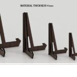 Soporte de Placa en Madera de 4 mm para Corte Láser CNC - Ideal para Proyectos Creativos
