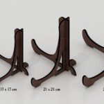 Plantilla de Soporte para Platos - Easel de Corte Láser 5mm para Decoración y Organización