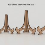 Soporte para Fotos de 6 mm - Display Ajustable para Corte Láser CNC