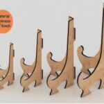 Plantilla Vectorial para Corte Láser: Soporte Creativo para Cuadros Personalizados