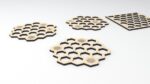 Posavasos de Abejas - Archivos de Corte Láser para Glowforge - Diseño en Madera Personalizado - Imagen 3
